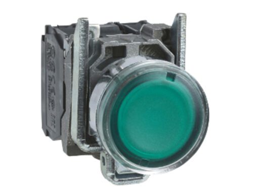 Đèn Báo Nút Nhấn XB4 - Nút nhấn có đèn bulb xanh 250V (không bóng)