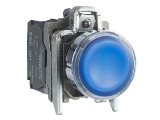 Đèn Báo Nút Nhấn XB4 - Nút nhấn có đèn LED Schneider xanh dương 24V