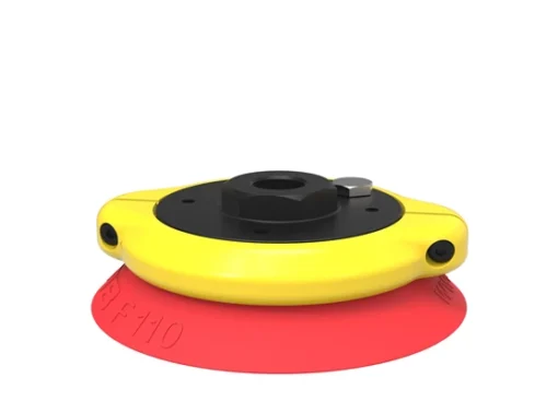 Suction cup F110 Silicone, G3/8" female, clamp ring with mesh filter
