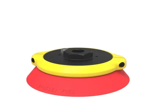 Suction cup F150 Silicone, G1/2" female, clamp ring with mesh filter
