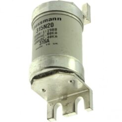 315A INDR'L FUSE (1) 315N20 EATON ELECTRIC Fuse, Air fuse-link, medium voltage, 10 A, AC 12 kV, 51 x 359 mm,..