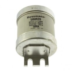 500A 690V AC INDUSTRIAL 500R20 EATON ELECTRIC Fuse-link, LV, 100 A, AC 690V, NH1, gL/gG, IEC, dual indicator..