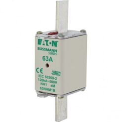 63NHM1B NH FUSE 63AMP 500V AM SIZE 1 D. I. EATON ELECTRIC Fuse-link, DII, 10A, 500 V, DZ
