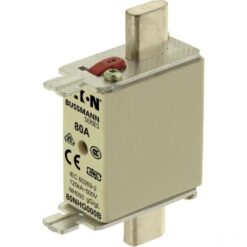 80NHG000B NH FUSE 80A 500V GL/GG SIZE 000 DUAL IN EATON ELECTRIC Fuse-link, LV, 80 A, AC 500 V, NH000, gL/gG..