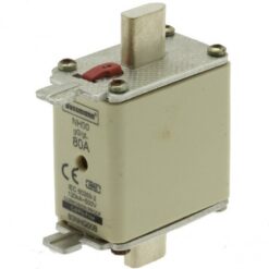 80NHG00B 0NH FUSE 80AMP 500V gG SIZE 00 DUAL IND EATON ELECTRIC Fuse-link, low voltage, 100 A, AC 500 V, NH0..