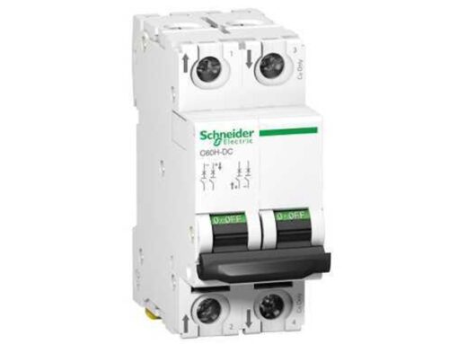 MCB Tép Dòng Điện DC - MCB Acti9-Cầu dao Aptomat tự động Schneider C60H 2P 5A 500Vdc