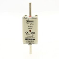 BUSSMANN 315A 440V 1 GG 315NHG1B EATON ELECTRIC Fuse-link, LV, 315 A, AC 500 V, NH03, gL/gG, IEC, dual indic..