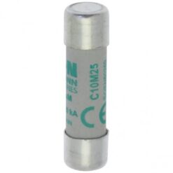 C10M25 CYLINDRICAL FUSE 10 x 38 25A AM 400V AC EATON ELECTRIC Fuse-link, LV, 0.16 A, AC 500 V, 10 x 38 mm, a..