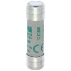 C10M6 CYLINDRICAL FUSE 10 x 38 6A AM 500V AC EATON ELECTRIC Fuse-link, LV, 0.25 A, AC 500 V, 10 x 38 mm, aM,..