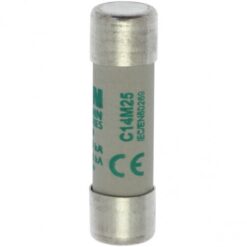 C14M25 CYLINDRICAL FUSE 14 x 51 25A AM 500V AC EATON ELECTRIC Fuse-link, LV, 0.25 A, AC 690 V, 14 x 51 mm, a..