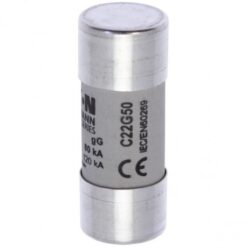 C22G50 CYLINDRICAL FUSE 22 x 58 50A GG 690V AC EATON ELECTRIC Fuse-link, LV, 10 A, AC 690 V, 22 x 58 mm, gL/..