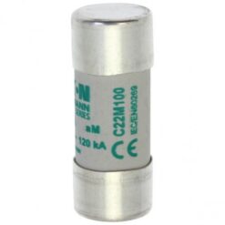 C22M125 CYLINDRICAL FUSE 22 x 58 125A AM 400V AC EATON ELECTRIC Fuse-link, LV, 100 A, AC 500 V, 22 x 58 mm, ..