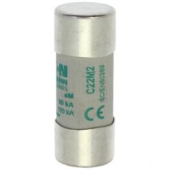 C22M2 CYLINDRICAL FUSE 22 x 58 2A AM 690V AC EATON ELECTRIC Fuse-link, LV, 12 A, AC 690 V, 22 x 58 mm, aM, I..
