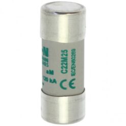 C22M25 CYLINDRICAL FUSE 22 x 58 25A AM 690V AC EATON ELECTRIC Fuse-link, LV, 12 A, AC 690 V, 22 x 58 mm, aM,..