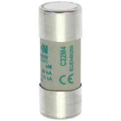 C22M4 CYLINDRICAL FUSE 22 x 58 4A AM 690V AC EATON ELECTRIC Fuse-link, LV, 12 A, AC 690 V, 22 x 58 mm, aM, I..