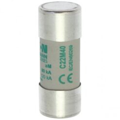 C22M40 CYLINDRICAL FUSE 22 x 58 40A AM 690V AC EATON ELECTRIC Fuse-link, LV, 12 A, AC 690 V, 22 x 58 mm, aM,..