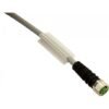 CD08/0A-050C5US MICRO DETECTORS Connector female M8 90° 3 poles cable PUR 5 m CSA