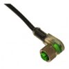 CD12M/VB-050C1 MICRO DETECTORS Connector Female M12 90° c/led PNP NO-NC 4 poles cable PVC 5m