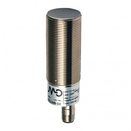 CT1/CP-1H MICRO DETECTORS Capacitive sensor M30 shielded NC/PNP plug M12 CT1/CP-1H MICRO DETECTORS Capacitive sensor M30 shielded NC/PNP plug M12