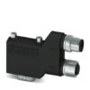 SUBCON-PLUS-PROFIB/90/M12 2902318 PHOENIX CONTACT D-SUB plug, 9-pos., pin, assignment: 3, 5, 6, 8 two M12 ca..