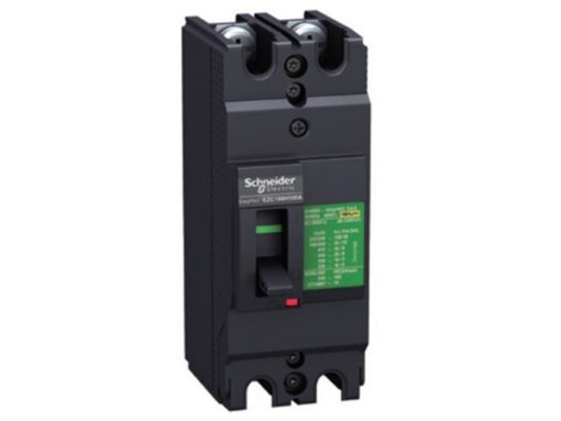 MCCB Easypact EZC100 - Cầu dao Aptomat tự động dạng khối Schneider EZC 2P H 100A