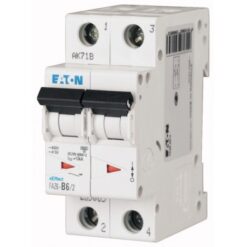 FAZ6-B50/2 239093 EATON ELECTRIC Miniature circuit breaker (MCB), 50A, 2 p, type B characteristic, 6 kA