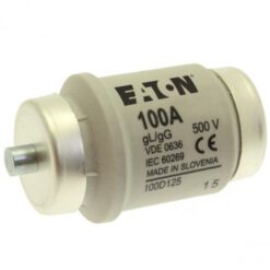 FUSE 1000A DIV 500VAC 100D125Q 1601252 EATON ELECTRIC fuse link, LV 100 A, AC 500 V, D4, gR, IEC, fast acting