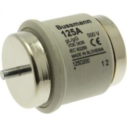 FUSE 125 DV GG 500VAC TIME DELAY 125D200 1601257 EATON ELECTRIC Fuse-link, low voltage, 125 A, AC 500 V, D5,..