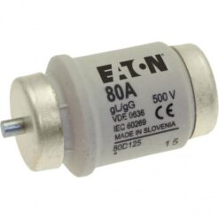 FUSE-D4 80A T GL/GG 500VAC 80D125 1601280 EATON ELECTRIC Fuse-link, LV, 80 A, AC 500 V, D4, gL/gG, IEC, time..