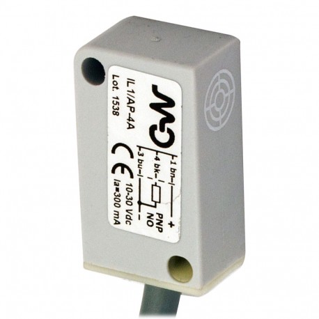 IL1/CP-3A MICRO DETECTORS Inductive sensor shielded PNP NC cable 2m 90° IL1/CP-3A MICRO DETECTORS Inductive sensor shielded PNP NC cable 2m 90°