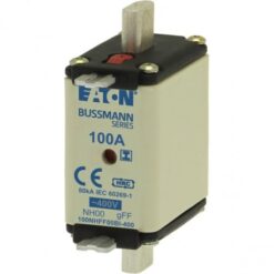 Low Voltage NH 100NHFF00BI-400 EATON ELECTRIC Fuse-link, LV, 100 A, AC 400 V, NH00, gFF, IEC, dual indicator..