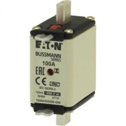 Low Voltage NH 100NHG00BI-690 EATON ELECTRIC Fuse-link, LV, 100 A, AC 690 V, NH00, gL/gG, IEC, dual indicato..