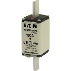 Low Voltage NH 100NHG1BI-690 EATON ELECTRIC Fuse-link, LV, 100 A, AC 690V, NH1, gL/gG, IEC, dual indicator, ..
