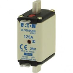 Low Voltage NH 125NHFF00BI-400 EATON ELECTRIC Fuse-link, LV, 125 A, AC 400 V, NH00, gFF, IEC, dual indicator..