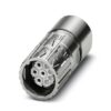 M23-7ES198A8023S 1628814 PHOENIX CONTACT Cable connector, M23 PRO, straight short, shielded: yes, ONECLICK f..