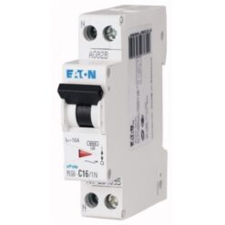 PLG6-C2/1N 264690 EATON ELECTRIC Over current switch, 2A, 1pole+N, type C characteristic