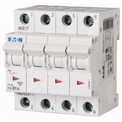 PLS6-B1/3N-MW 242977 EATON ELECTRIC Over current switch, 1A, 3pole+N, type B characteristic