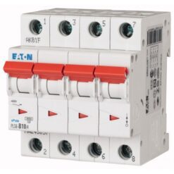 PLS6-B10/4-MW 243057 EATON ELECTRIC Over current switch, 10A, 4 p, type B characteristic