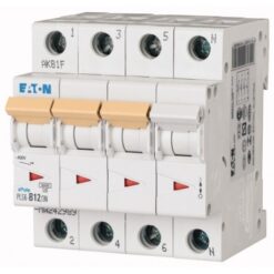 PLS6-B12/3N-MW 242989 EATON ELECTRIC Miniature circuit breaker (MCB), 12A, 3pole+N, type B characteristic