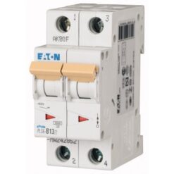 PLS6-B13/2-MW 242852 EATON ELECTRIC Over current switch, 13A, 2 p, type B characteristic
