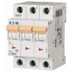 PLS6-B13/3-MW 242921 EATON ELECTRIC Over current switch, 13A, 3 p, type B characteristic
