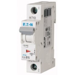 PLS6-B15-MW 242654 EATON ELECTRIC Over current switch, 15A, 1p, type B characteristic
