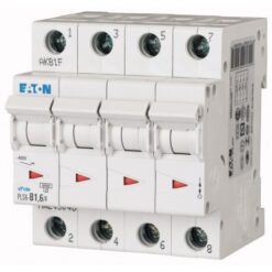 PLS6-B1,6/4-MW 243048 EATON ELECTRIC Over current switch, 1, 6 A, 4 p, type B characteristic