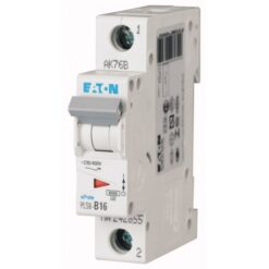 PLS6-B16-MW 242655 EATON ELECTRIC Over current switch, 16A, 1p, type B characteristic