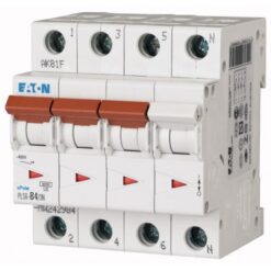 PLS6-B4/3N-MW 242984 EATON ELECTRIC Over current switch, 4A, 3pole+N, type B characteristic