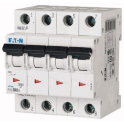 PLS6-B40/4-MW 243065 EATON ELECTRIC Over current switch, 40A, 4 p, type B characteristic