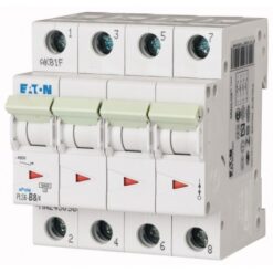 PLS6-B8/4-MW 243056 EATON ELECTRIC Over current switch, 8A, 4 p, type B characteristic