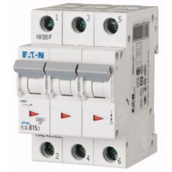 PLS6-C15/3-MW 242948 EATON ELECTRIC Over current switch, 15A, 3 p, type C characteristic