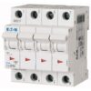 PLS6-C15/4-MW 243086 EATON ELECTRIC Over current switch, 15A, 4 p, type C characteristic