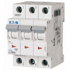 PLS6-C16/3-MW 242949 EATON ELECTRIC Over current switch, 16A, 3 p, type C characteristic
